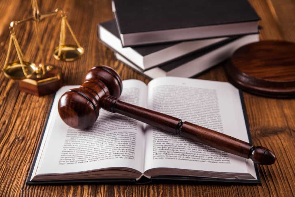 Gavel on book, law concept